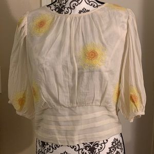 Free People Floral Blouse